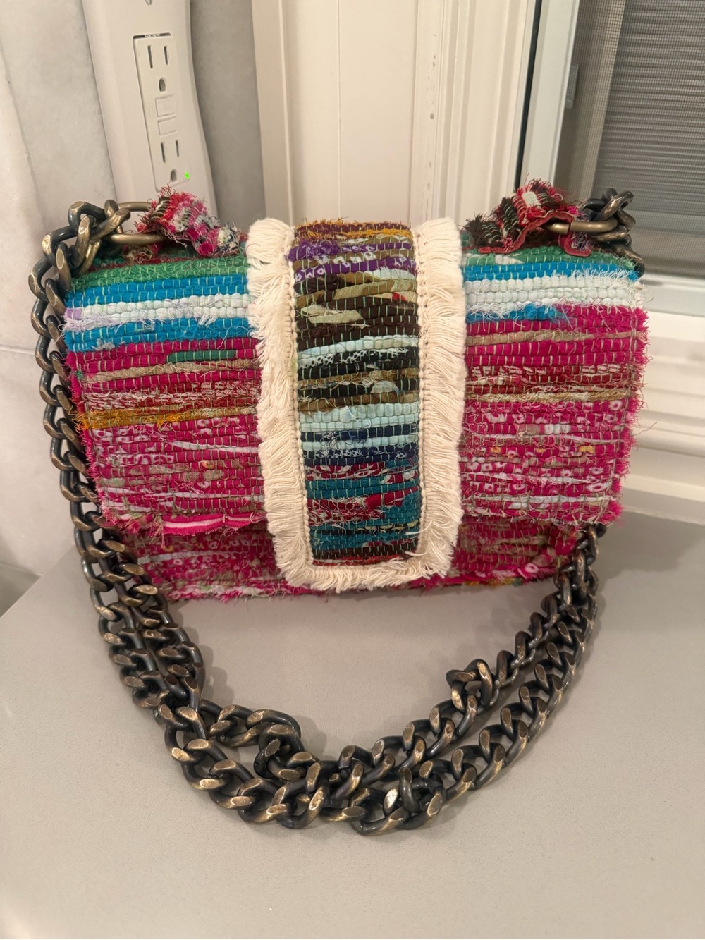Bélier Bélier Greta Mini Woven Multicolor Handbag